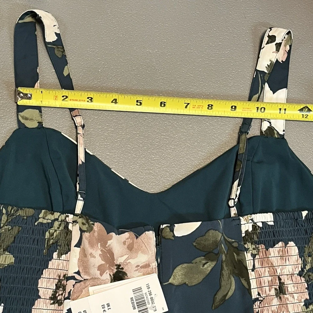 Abercrombie & Fitch Drama Tiered Romantic Maxi Dress Floral Empire waist NWT